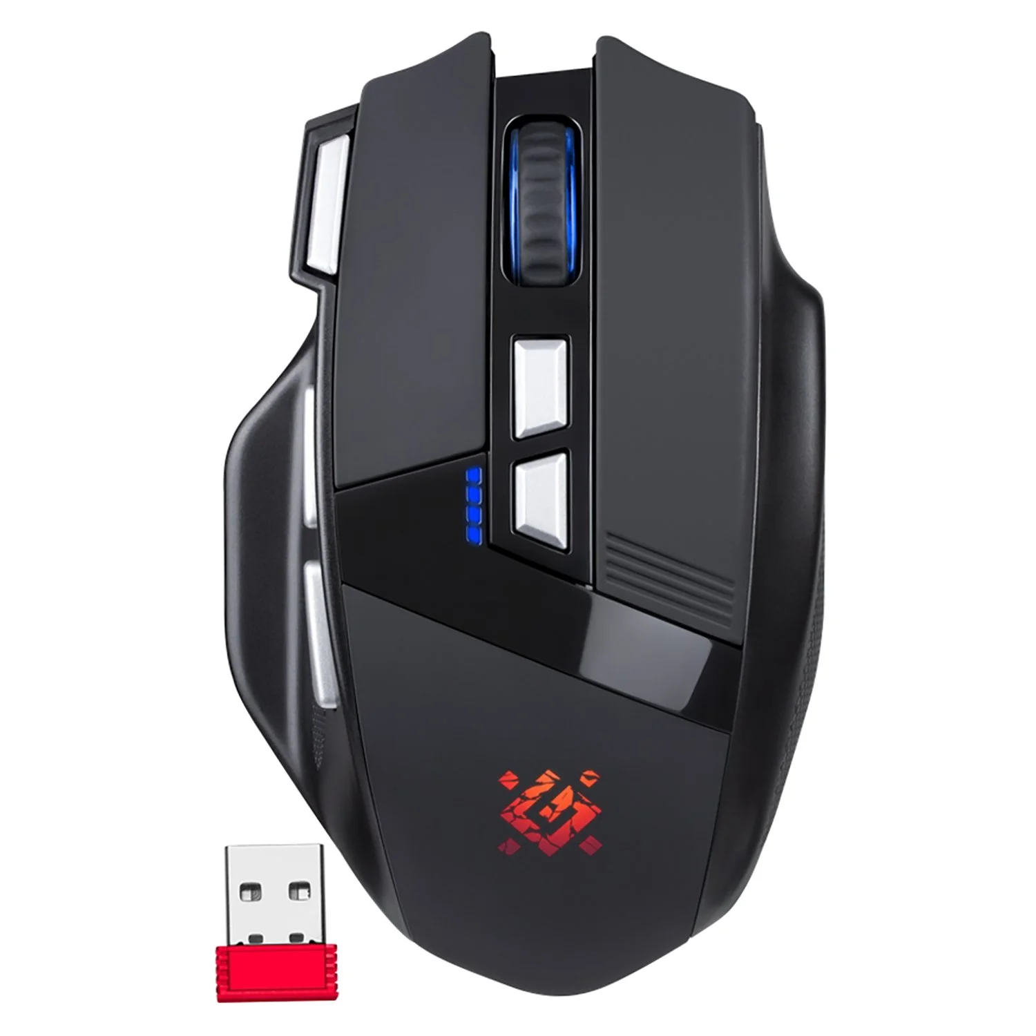 Мышь беспроводная Defender Knight GM-885 черный, 3200 dpi, радиоканал, USB, кнопки - 8