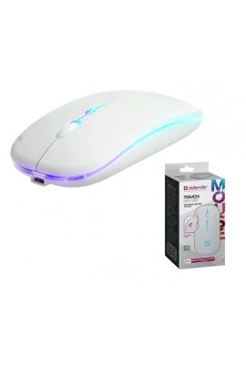 Мышь беспроводная Defender Touch MM-997 белый, 1600 dpi, радиоканал, Bluetooth, USB, кнопки - 4