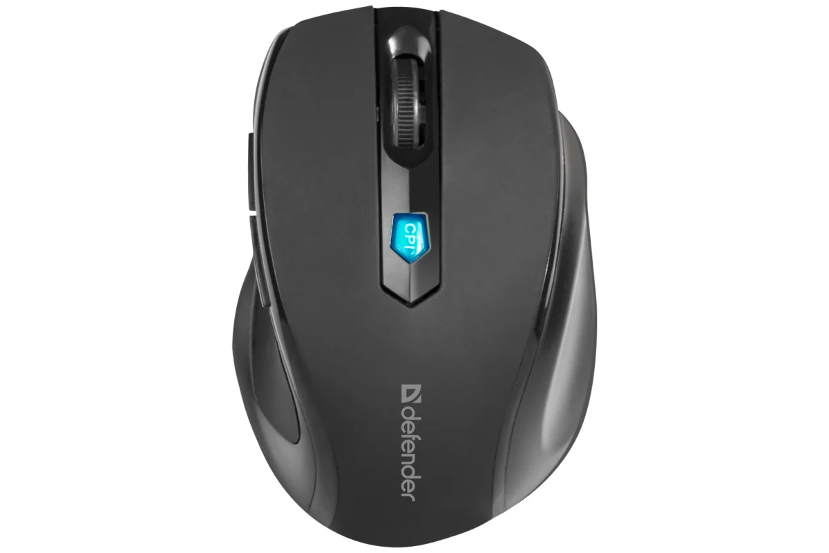 Мышь беспроводная Defender Ultra MM-315 черный, 1600 dpi, радиоканал, USB, кнопки - 6