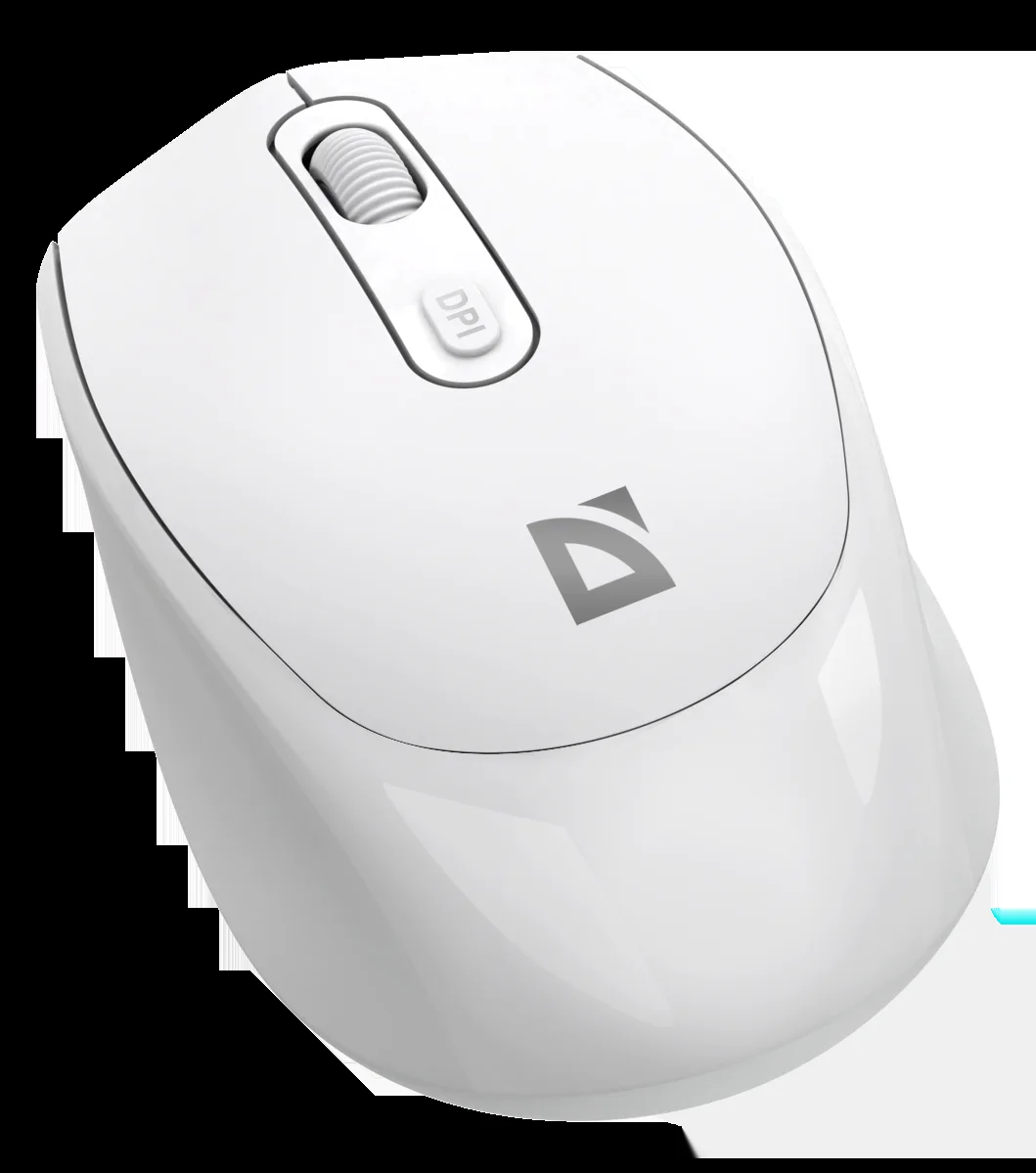 Мышь беспроводная Defender Vision MS-376 белый, 1600 dpi, радиоканал, Bluetooth, USB, кнопки - 4