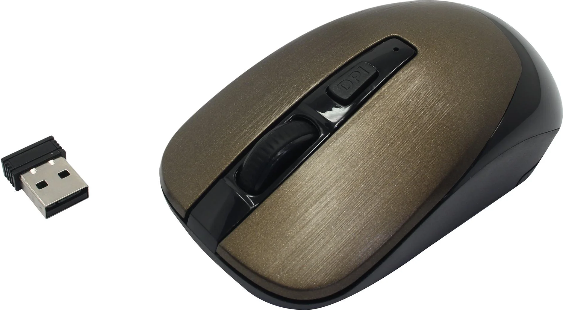 Мышь беспроводная Defender Wave MM-995 бронзовый, 1600 dpi, радиоканал, USB, кнопки - 4