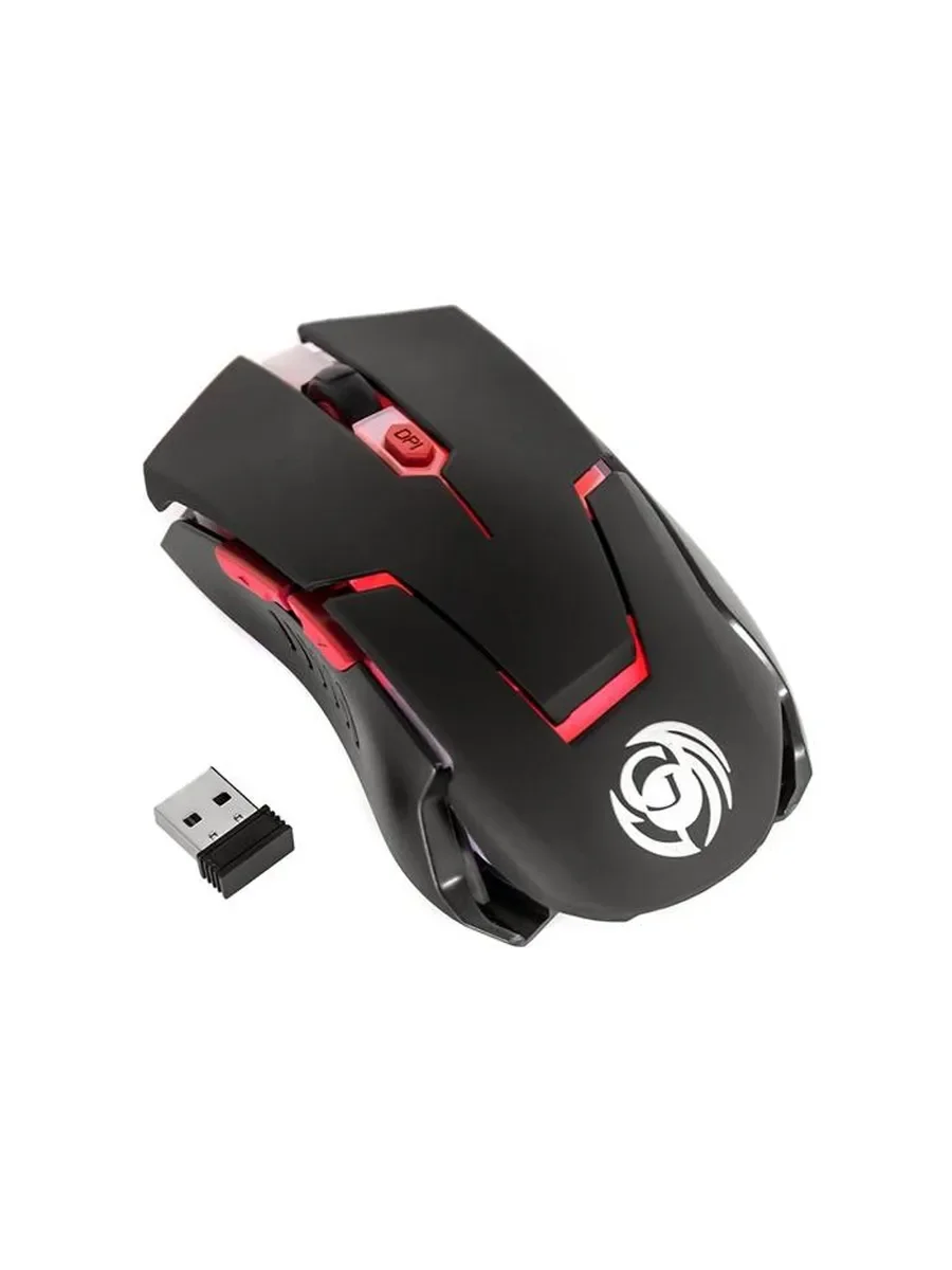 Мышь беспроводная Dialog Gan-Kata MRGK-12U черный, 1600 dpi, радиоканал, USB, кнопки - 6