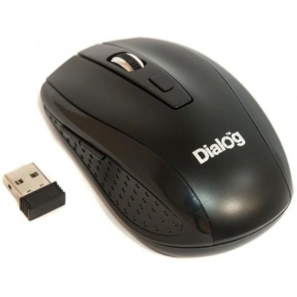 Мышь беспроводная Dialog Pointer MROP-01U черный, 1600 dpi, радиоканал, USB, кнопки - 6