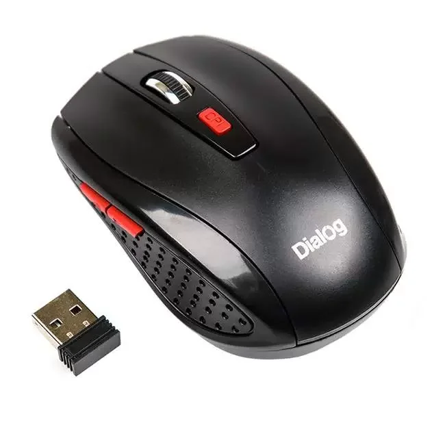 Мышь беспроводная Dialog Pointer MROP-01U черный, 1600 dpi, радиоканал, USB, кнопки - 6