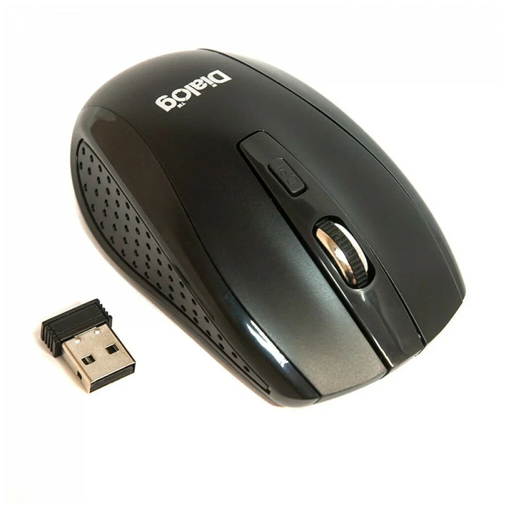 Мышь беспроводная Dialog Pointer MROP-01U черный, 1600 dpi, радиоканал, USB, кнопки - 6