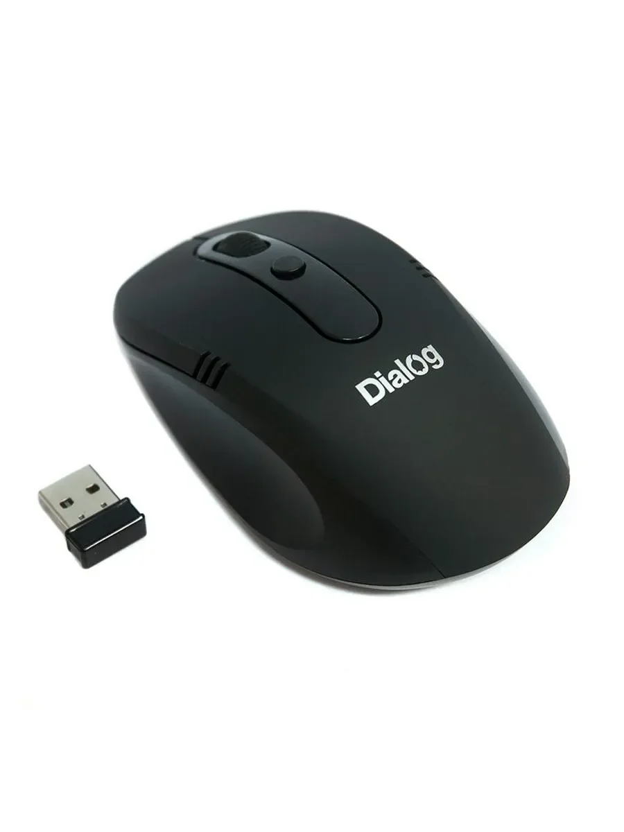 Мышь беспроводная Dialog Pointer MROP-03U черный, 1600 dpi, радиоканал, USB, кнопки - 4