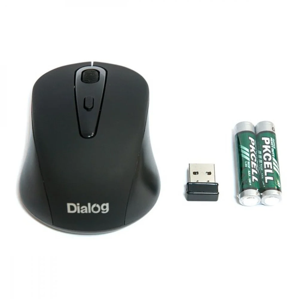 Мышь беспроводная Dialog Pointer MROP-05U черный, 1600 dpi, радиоканал, USB, кнопки - 4