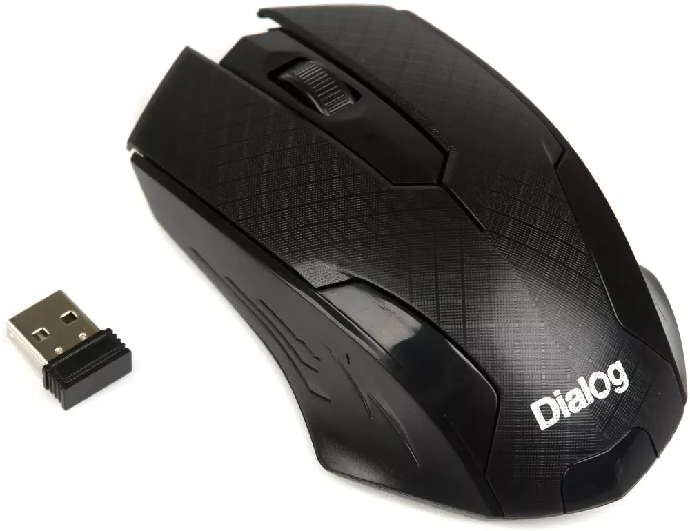Мышь беспроводная Dialog Pointer MROP-07U черный, 800 dpi, радиоканал, USB, кнопки - 3
