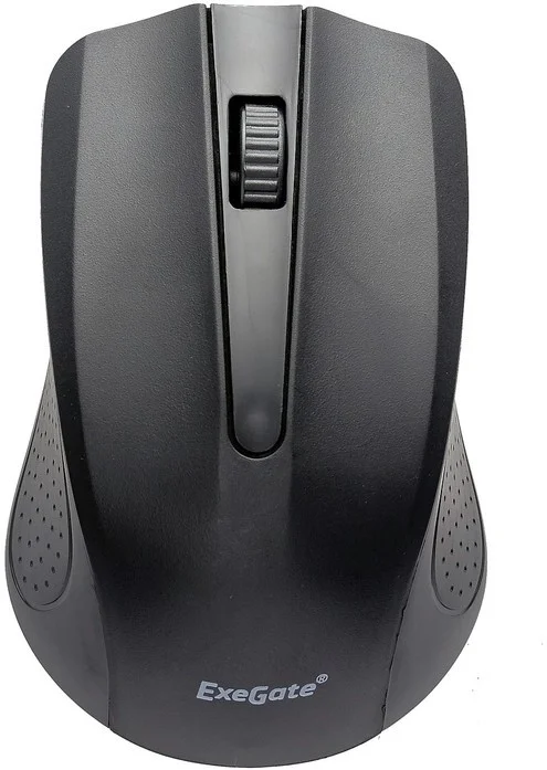 Мышь беспроводная ExeGate Professional Standard SR-9023 черный, 1200 dpi, радиоканал, USB, кнопки - 3