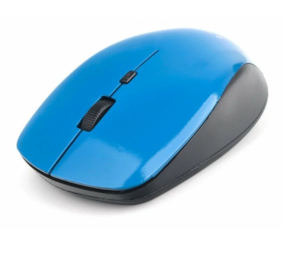 Мышь беспроводная Gembird MUSW-250-2 синий, 1600 dpi, радиоканал, USB, кнопки - 4