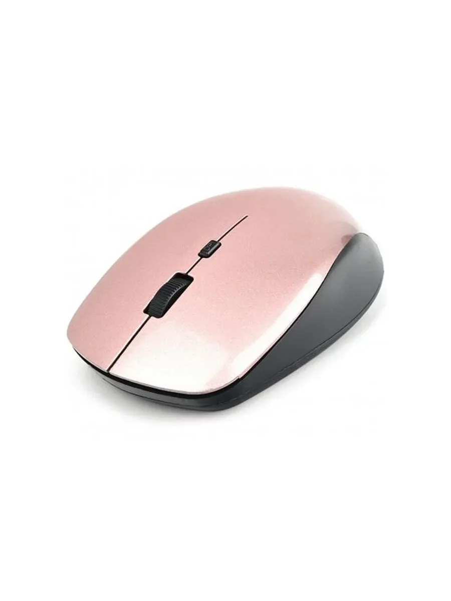 Мышь беспроводная Gembird MUSW-250-3 розовый, 1600 dpi, радиоканал, USB, кнопки - 4