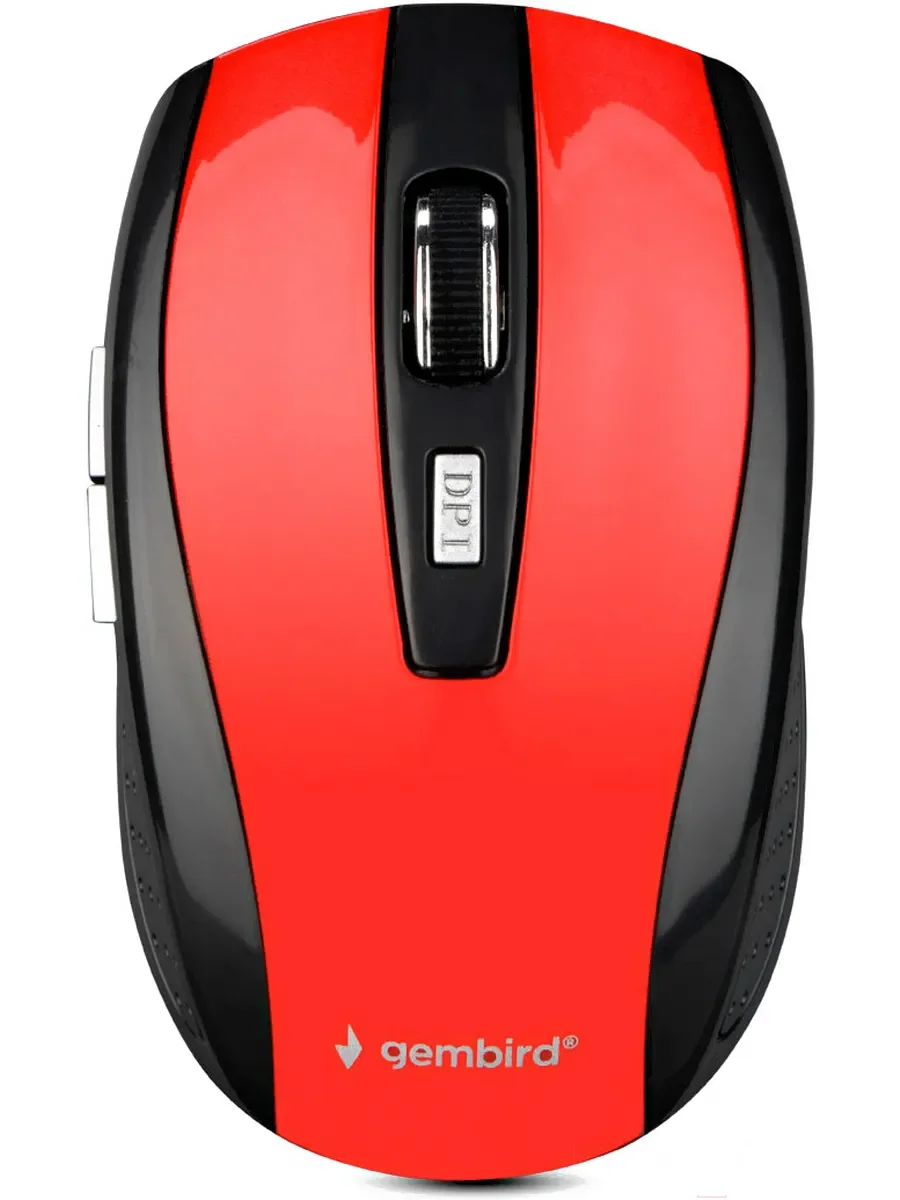 Мышь беспроводная Gembird MUSW-330-3 красный, 2400 dpi, радиоканал, USB, кнопки - 6