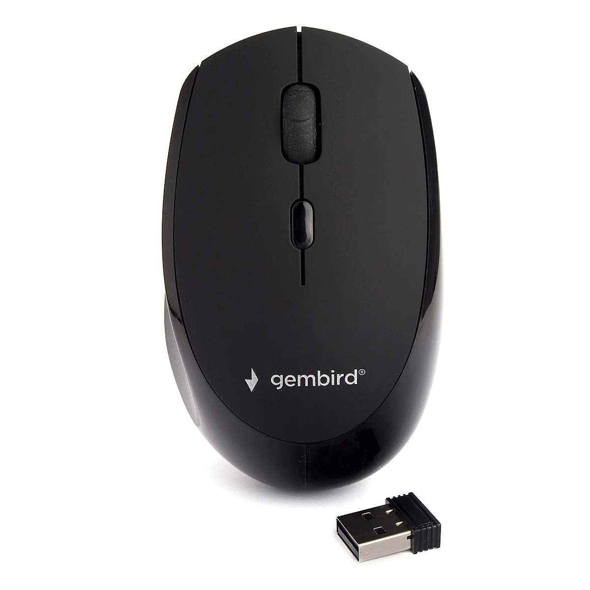 Мышь беспроводная Gembird MUSW-354 черный, 1600 dpi, радиоканал, USB, кнопки - 4