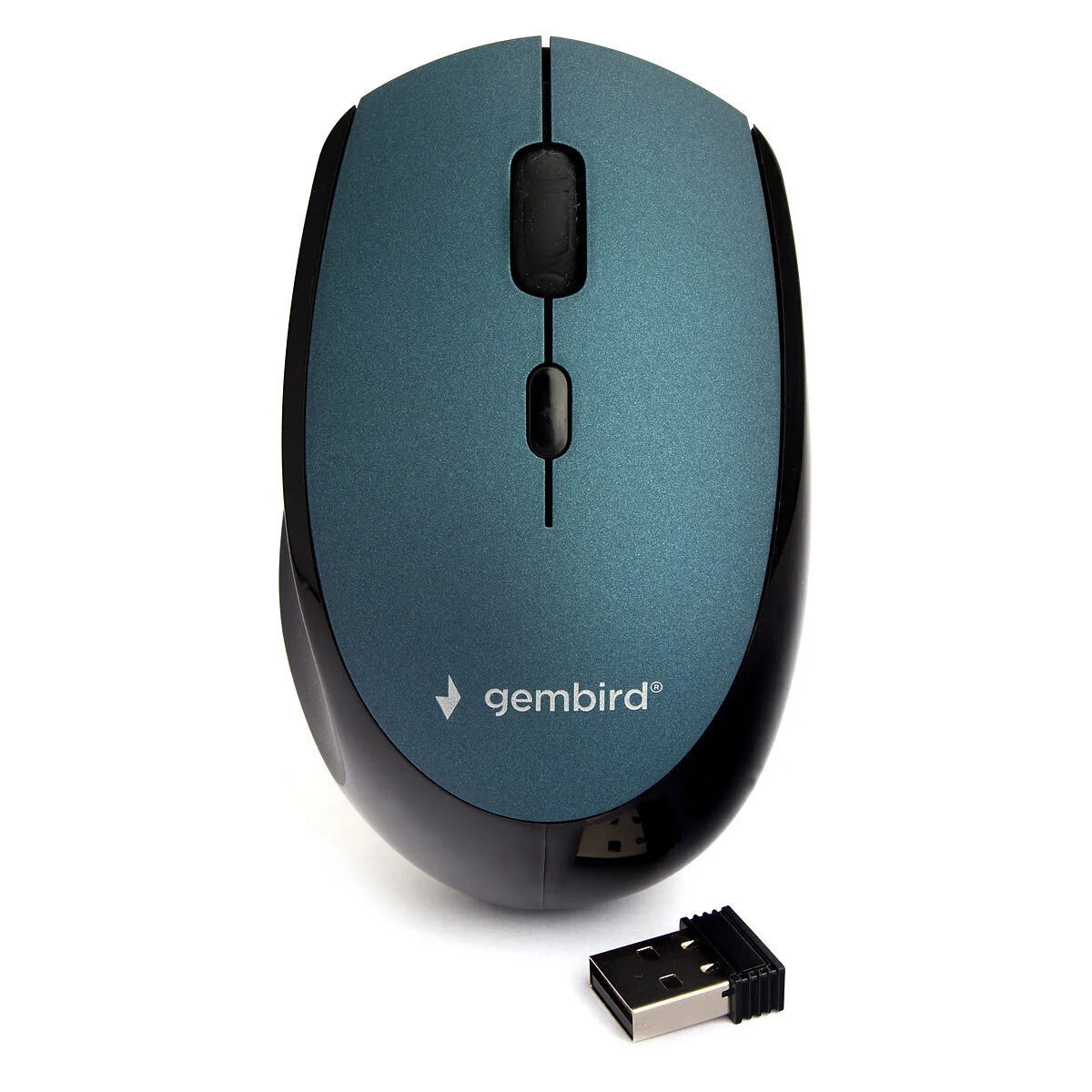 Мышь беспроводная Gembird MUSW-354-B синий, 1600 dpi, радиоканал, USB, кнопки - 4