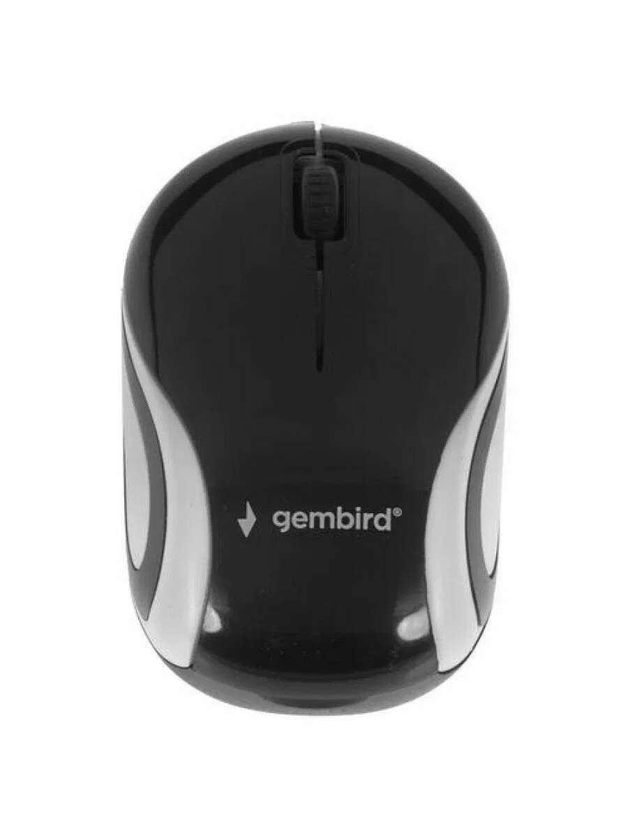 Мышь беспроводная Gembird MUSW-610 черный, 1200 dpi, радиоканал, USB, кнопки - 3