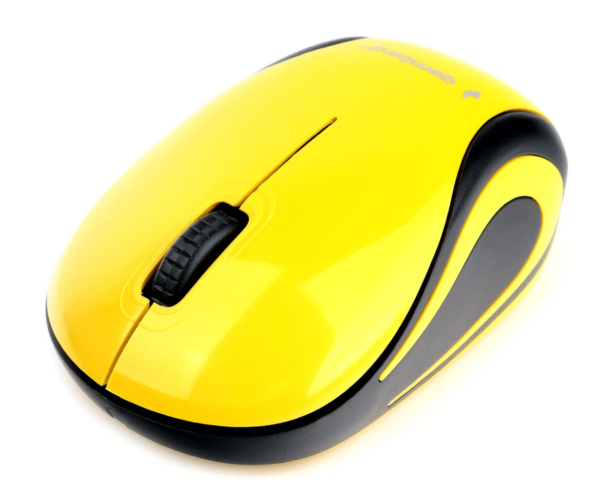 Мышь беспроводная Gembird MUSW-615 желтый, 1200 dpi, радиоканал, USB, кнопки - 3