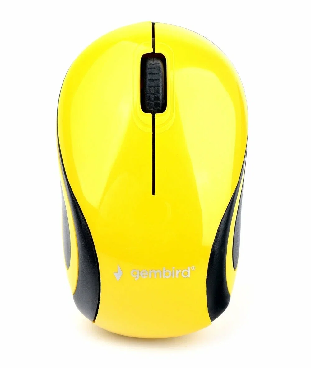 Мышь беспроводная Gembird MUSW-615 желтый, 1200 dpi, радиоканал, USB, кнопки - 3
