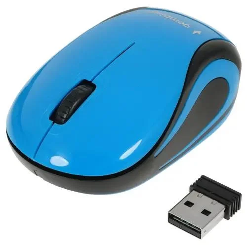 Мышь беспроводная Gembird MUSW-620 синий, 1200 dpi, радиоканал, USB, кнопки - 3