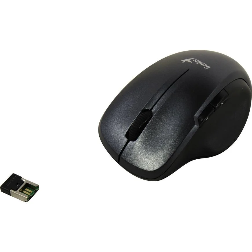 Мышь беспроводная Genius Ergo 8200S серый, 1200 dpi, радиоканал, USB, кнопки - 5