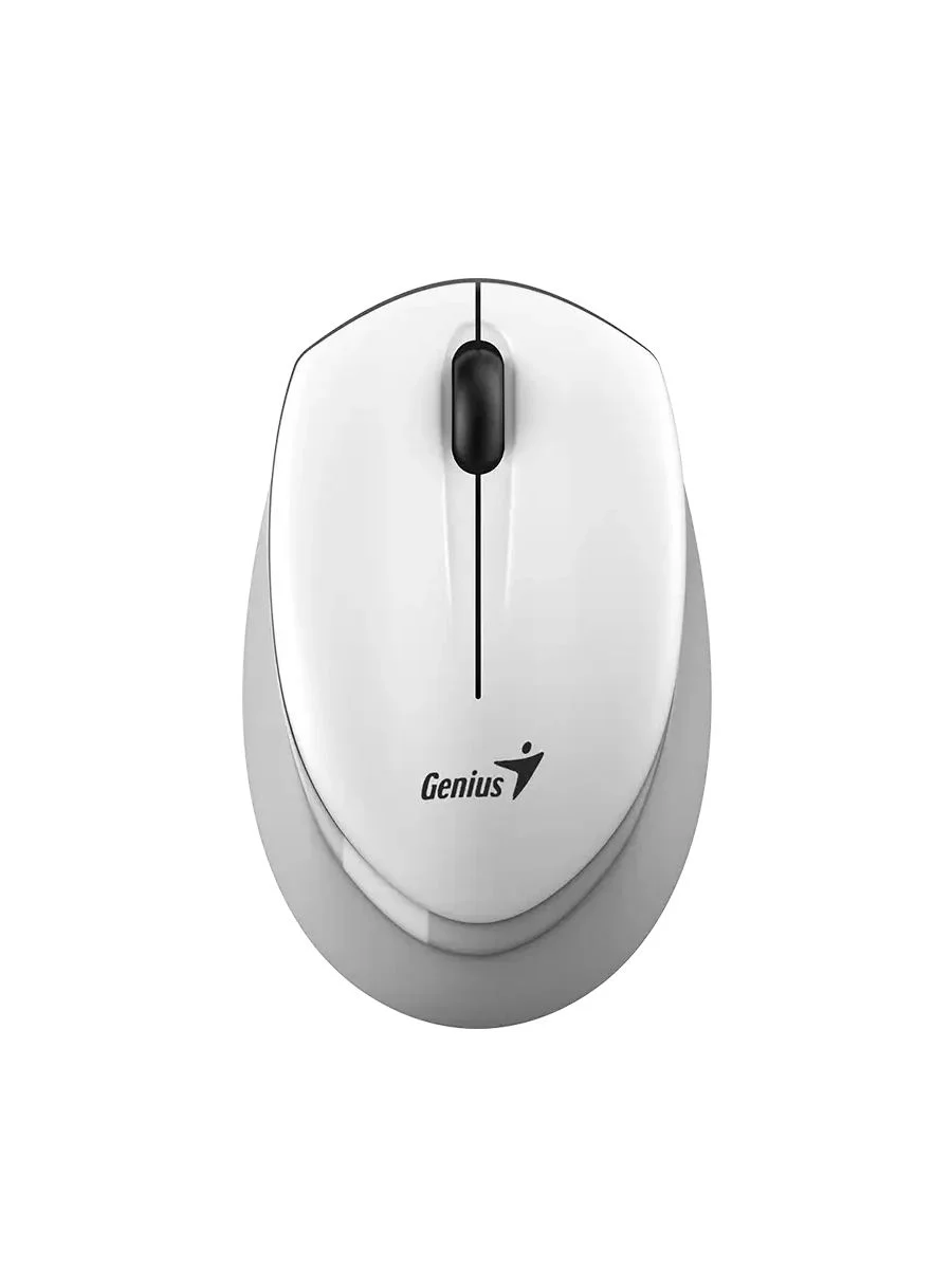 Мышь беспроводная Genius NX-7009 белый/серый, 1200 dpi, радиоканал, USB, кнопки - 3