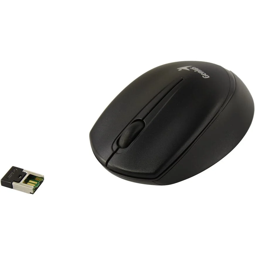 Мышь беспроводная Genius NX-7009 черный, 1200 dpi, радиоканал, USB, кнопки - 3