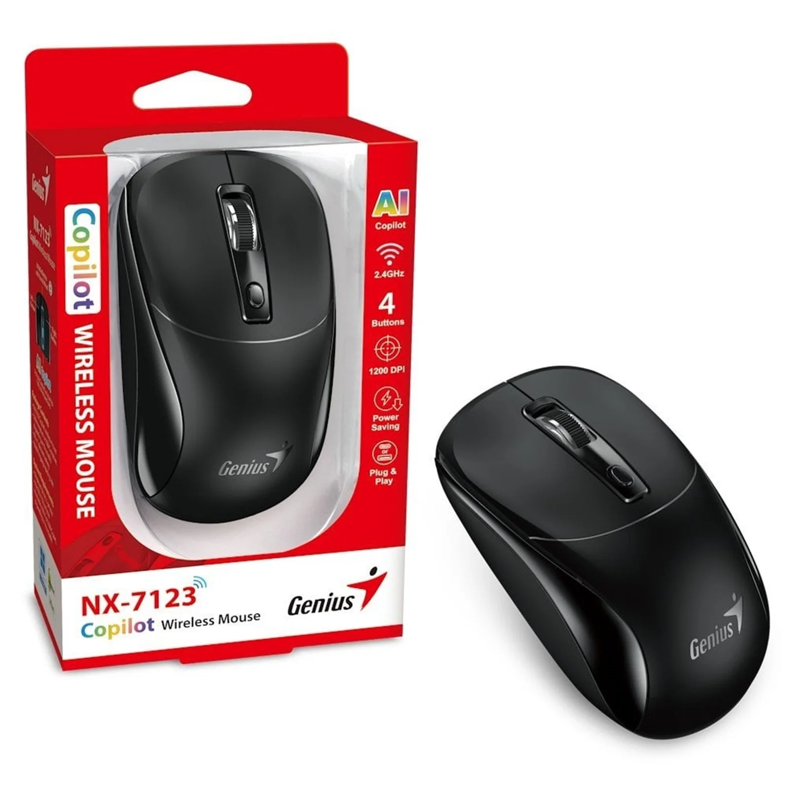 Мышь Беспроводная Genius NX-7123 Black