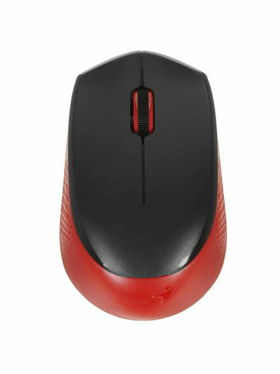 Мышь беспроводная Genius NX-8000S черный/красный, 1200 dpi, радиоканал, USB, кнопки - 3