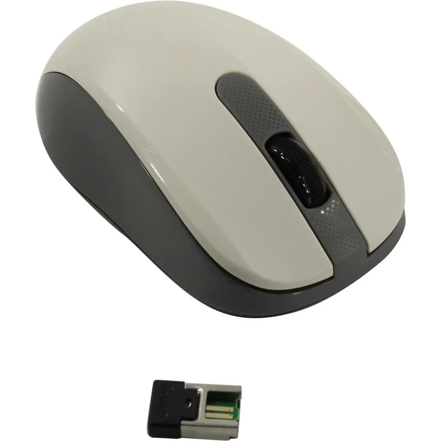 Мышь беспроводная Genius NX-8008S белый/серый, 1200 dpi, радиоканал, USB, кнопки - 3