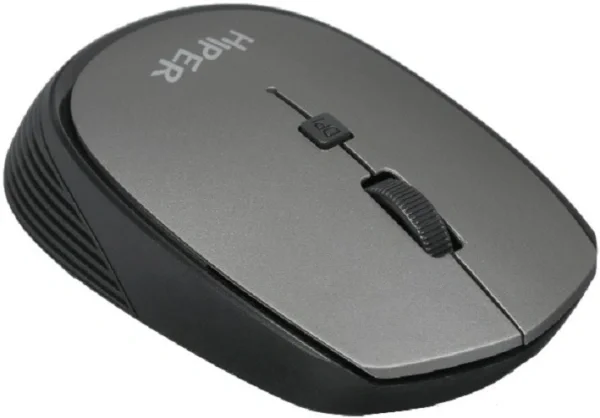 Мышь беспроводная HIPER HOMW-081 серый, 1600 dpi, радиоканал, USB, кнопки - 4