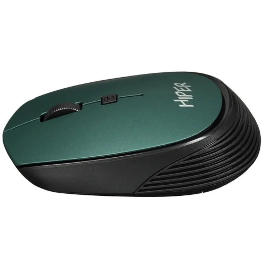 Мышь беспроводная HIPER HOMW-084 зеленый, 1600 dpi, радиоканал, USB, кнопки - 4