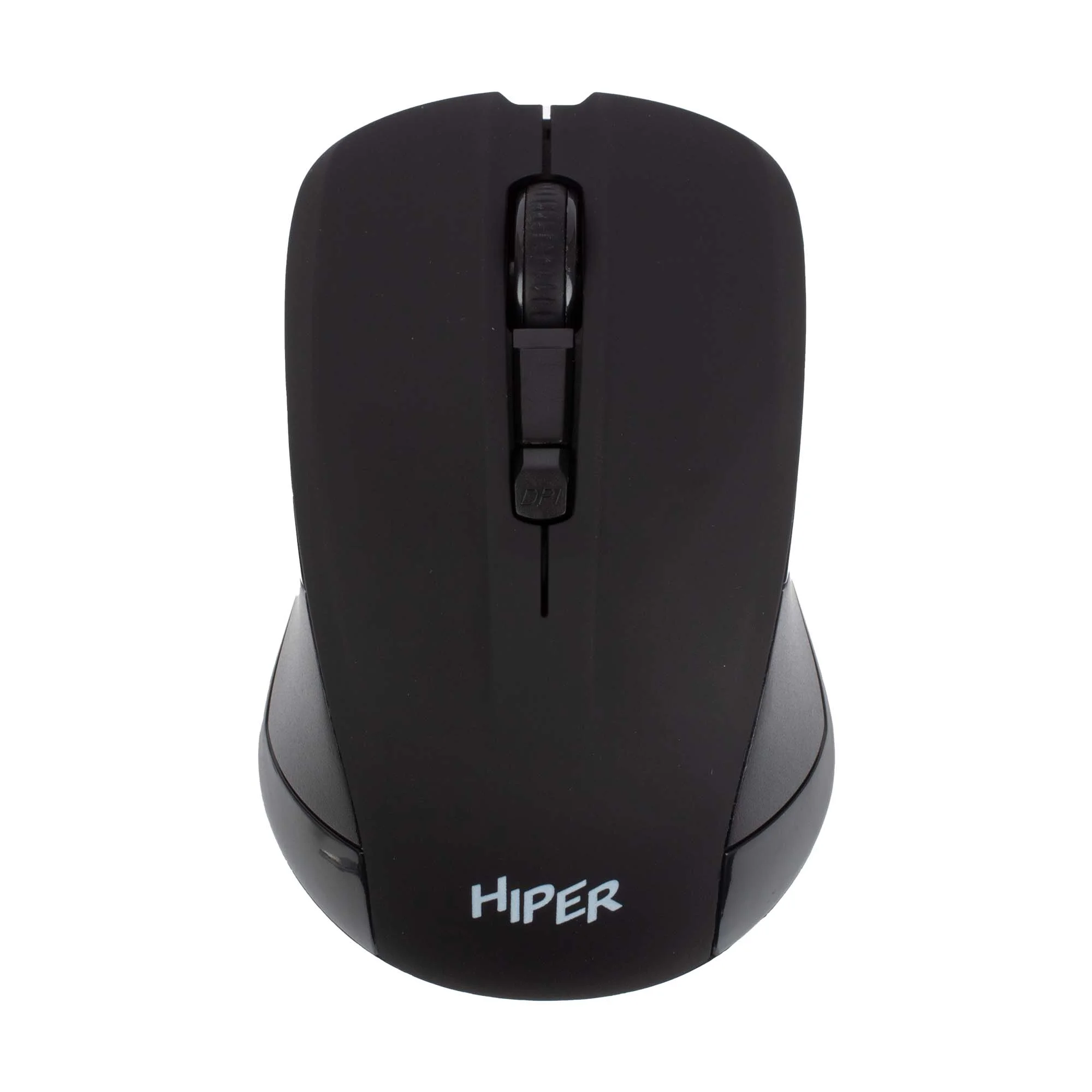 Мышь беспроводная HIPER HOMW-101, 1000-1600 dpi, оптический, 4 кнопки, Soft-touch покрытие, USB-приемник, 2,4 ГГц, батарея 1хАА, черный (HOMW-101)