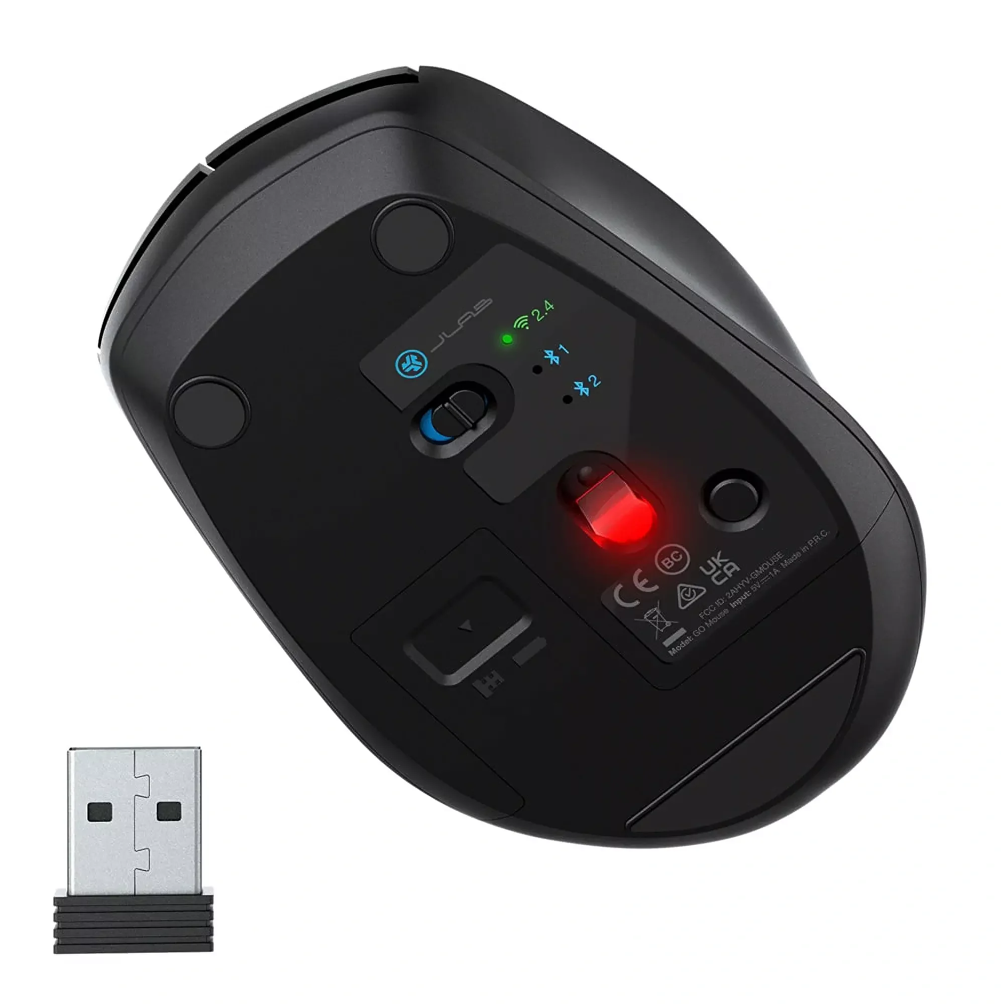Мышь беспроводная Jlab Go Mouse, АА, Link USB- A