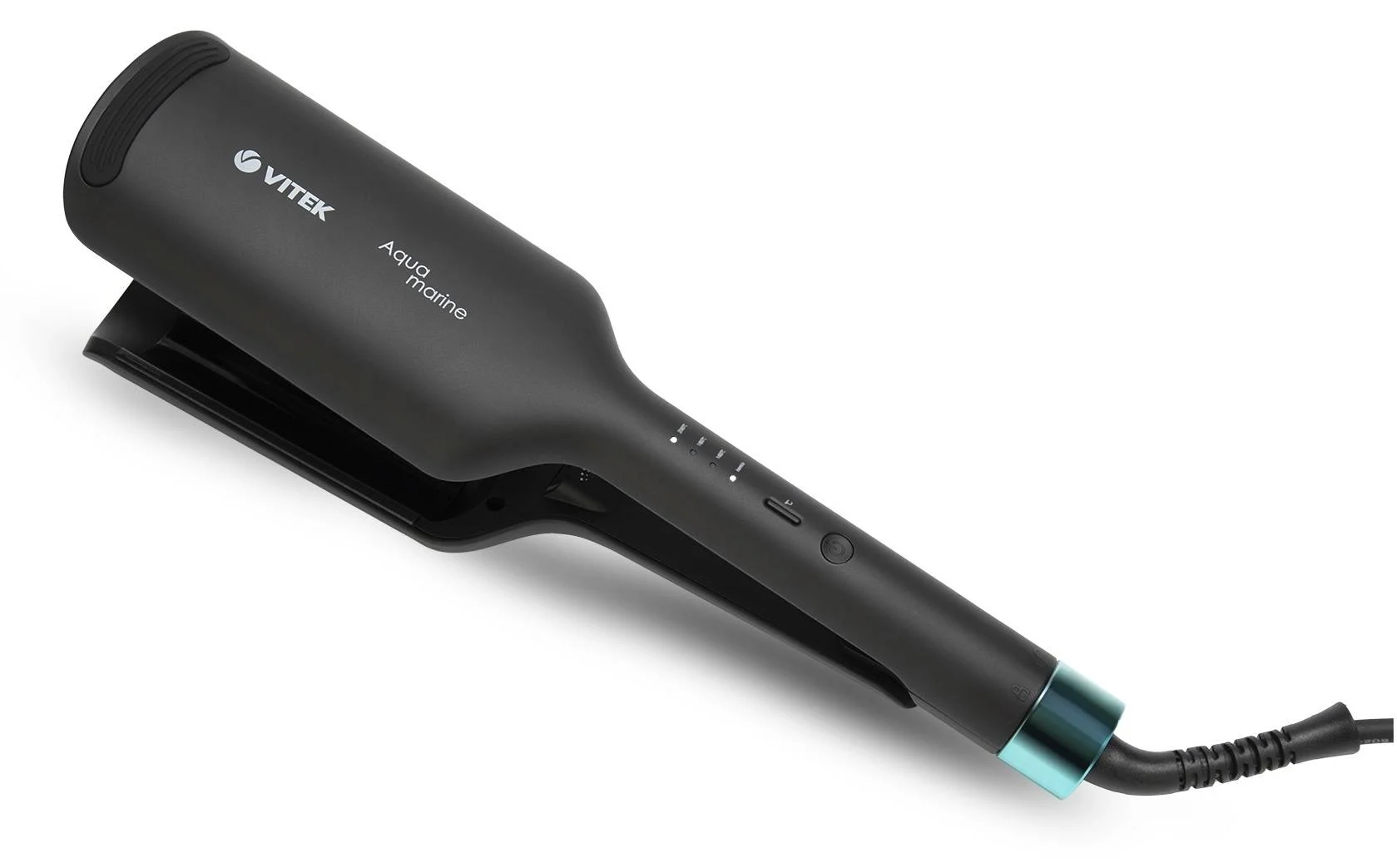 Щипцы Vitek Aquamarine VT-2380 100Вт черный/голубой макс.темп.:200С покрытие:керамическое