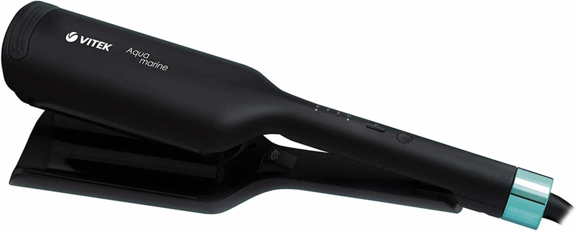 Щипцы Vitek Aquamarine VT-2380 100Вт черный/голубой макс.темп.:200С покрытие:керамическое