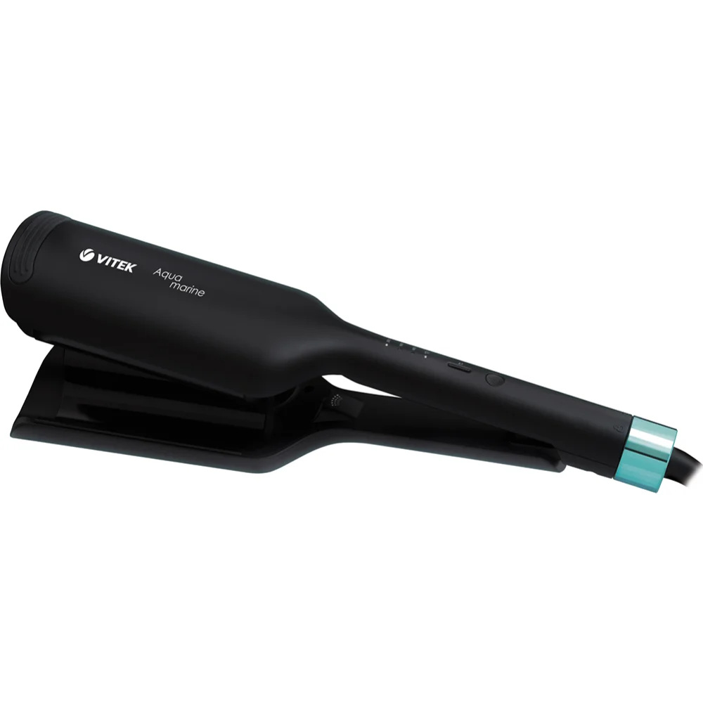 Щипцы Vitek Aquamarine VT-2380 100Вт черный/голубой макс.темп.:200С покрытие:керамическое