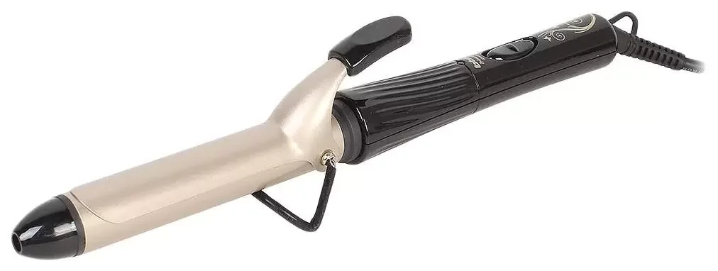 Щипцы для завивки волос BBK BST2501 черный/шампань, 25 мм, 200 °C, 1 режим