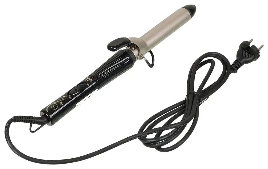 Щипцы для завивки волос BBK BST2501 черный/шампань, 25 мм, 200 °C, 1 режим