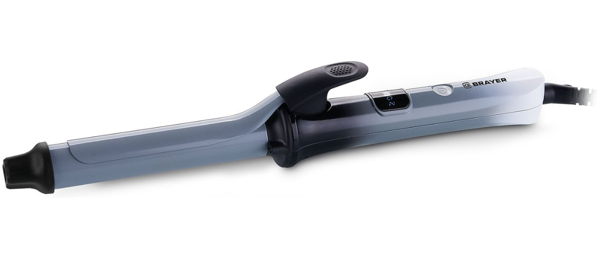 Щипцы для завивки волос BRAYER BR3211 серый, 32 мм, 200 °C, 6 режимов