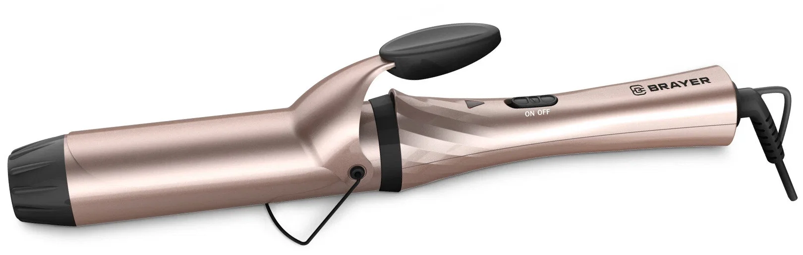 Щипцы для завивки волос BRAYER BR3211 серый, 32 мм, 200 °C, 6 режимов