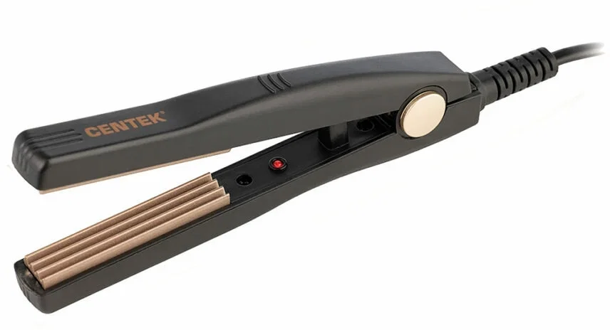 Щипцы для завивки волос Centek CT-2026 черный/золотистый, 12 мм, 200 °C, 1 режим