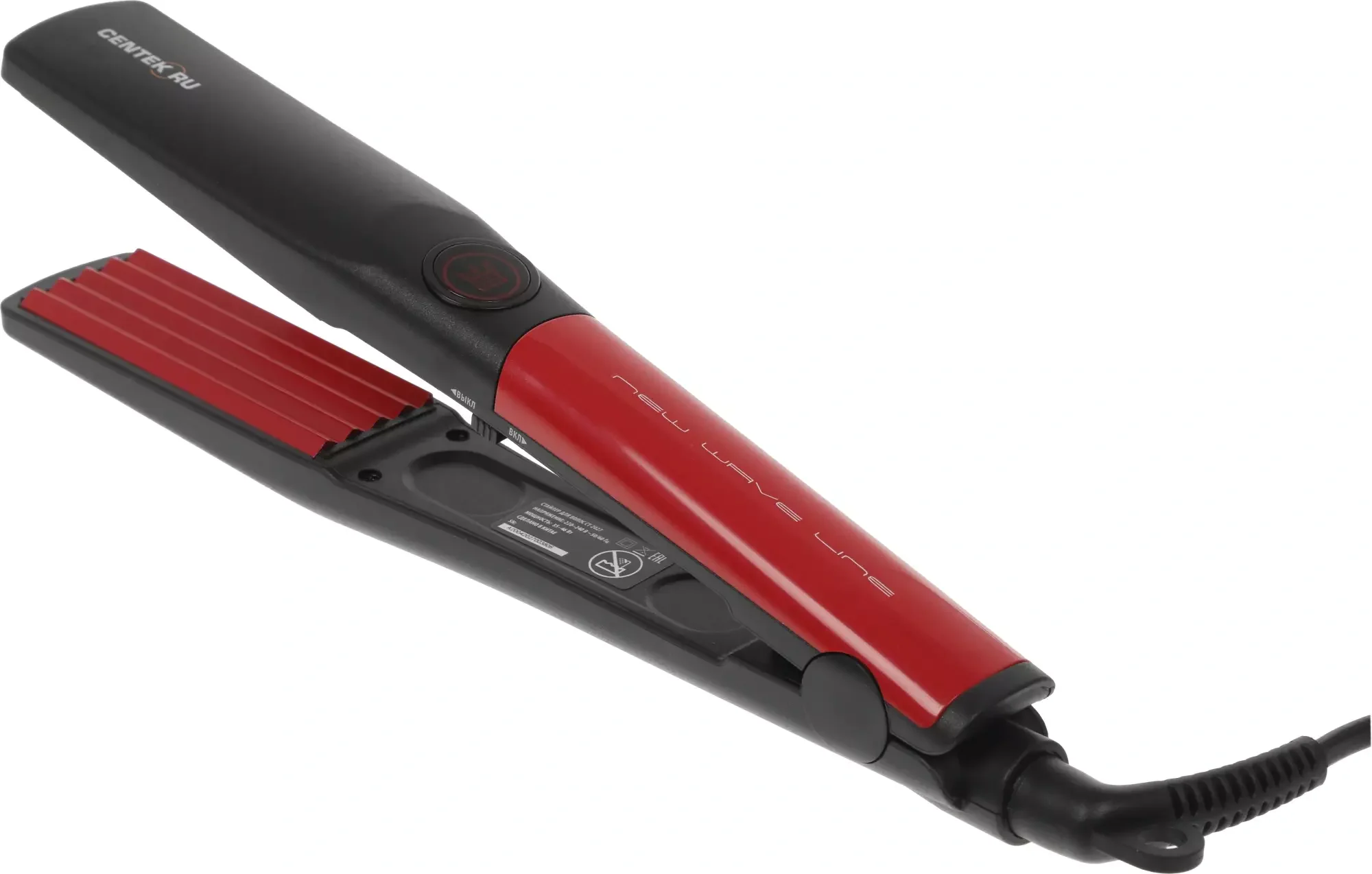 Щипцы для завивки волос Centek CT-2027 черный/красный, 31 мм, 230 °C, 1 режим