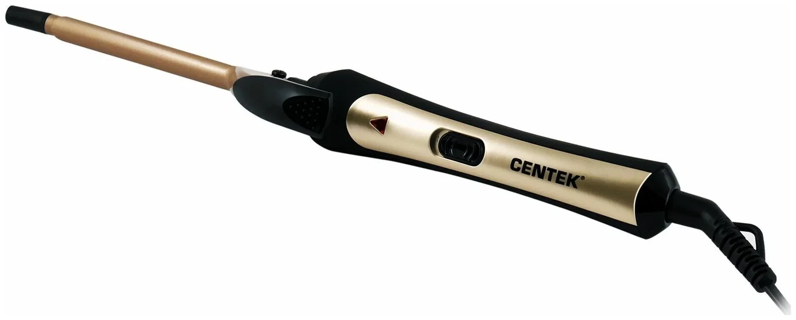 Щипцы для завивки волос Centek CT-2091 черный/золотистый, 9 мм, 200 °C, 1 режим