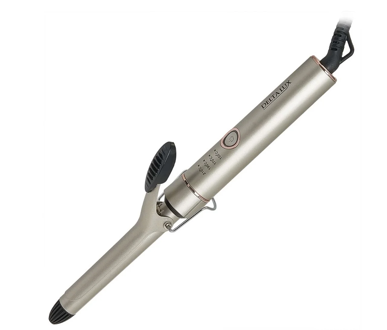 Щипцы для завивки волос DELTA LUX DE-5400 серый, 19 мм, 210 °C, 4 режима