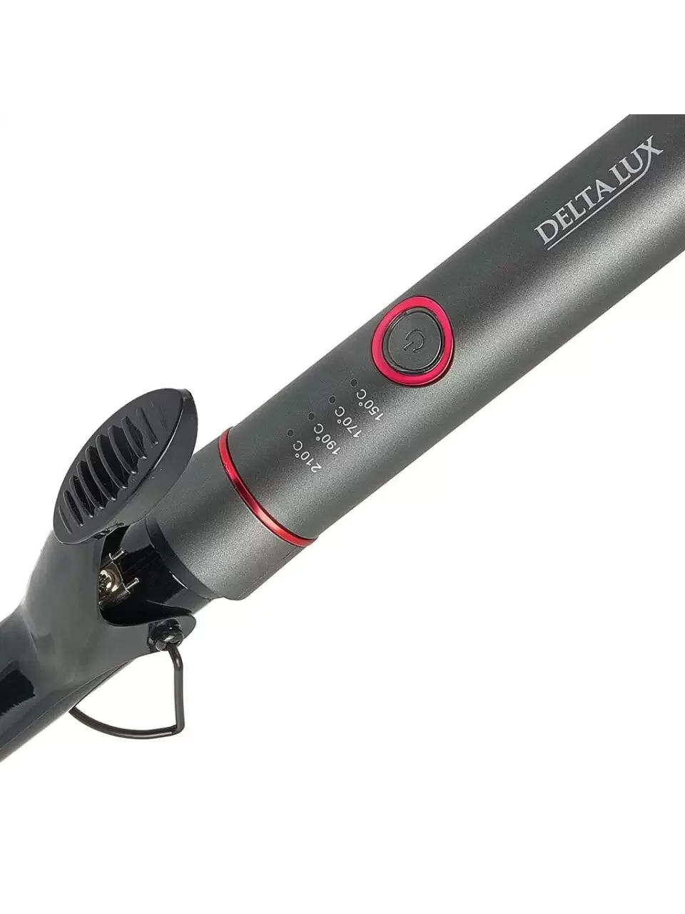 Щипцы для завивки волос DELTA LUX DE-5401 темно-серый, 25 мм, 210 °C, 4 режима