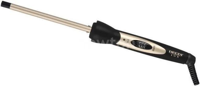Щипцы для завивки волос DELTA LUX DL-0637 черный/золотой, 10 мм, 180 °C, 1 режим
