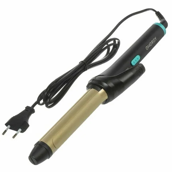 Щипцы для завивки волос Energy EN-830 черный/золотистый, 25 мм, 200 °C, 1 режим