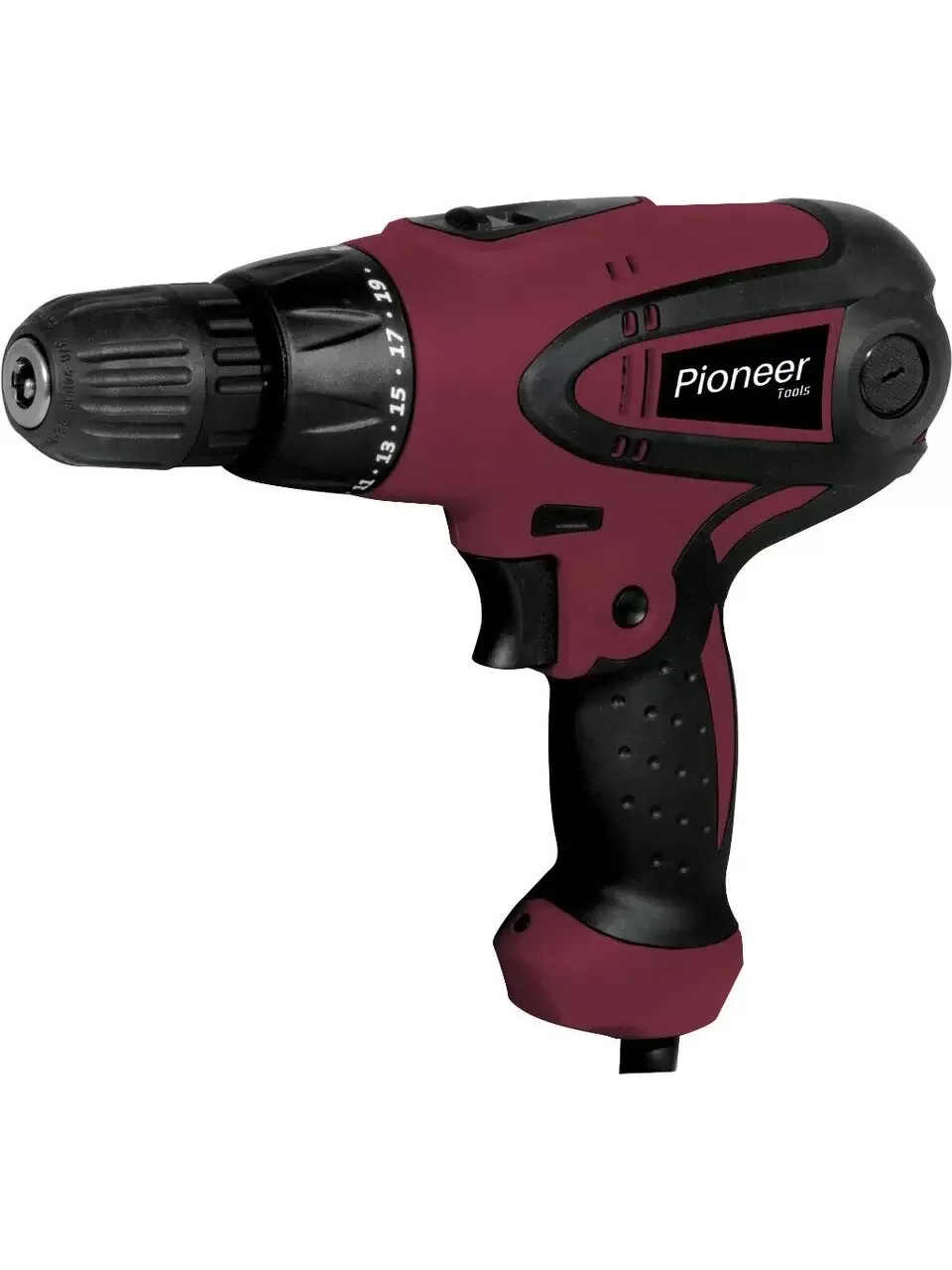 Дрель шуруповёрт сетевая Pioneer ED-M500-01. 500 Вт, момент 30Нм.0-350 об/мин  и 0-1100 об/мин