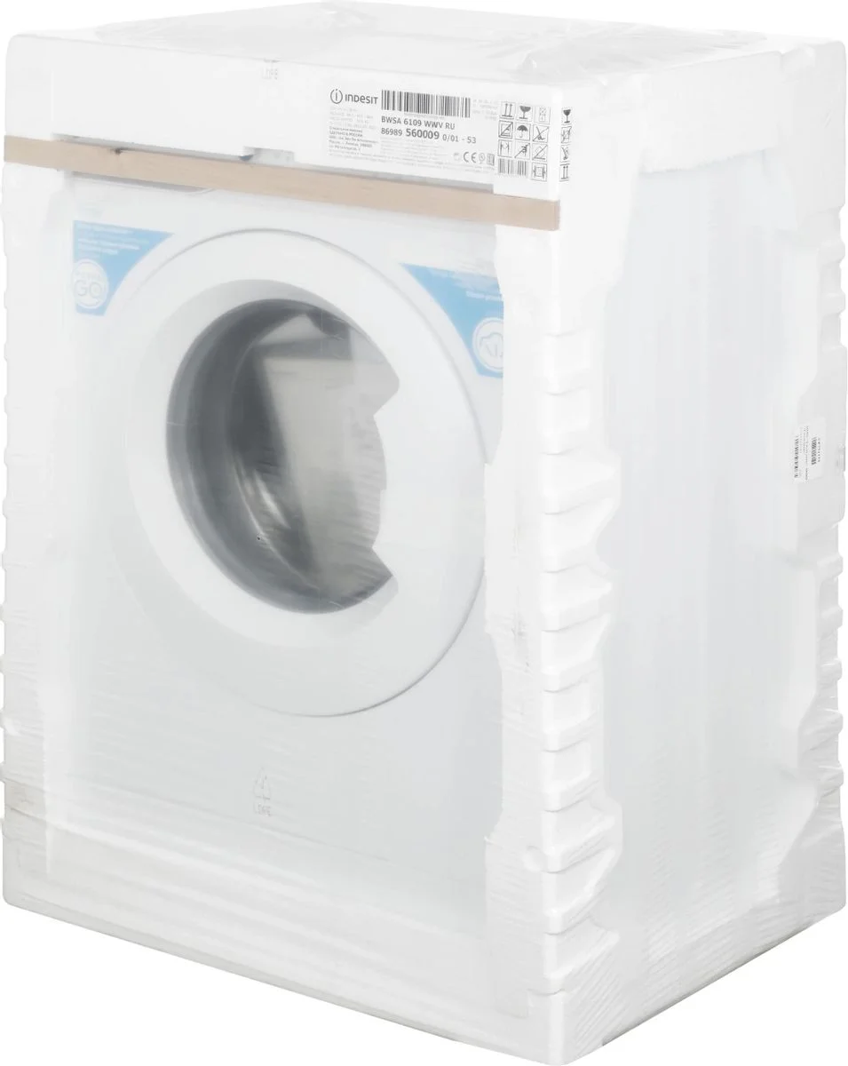 Стиральная машина Indesit BWSA6109WWV инвертор ПРОМО (6 кг загрузка, 85x59.5x43.5 см 1000 об/мин)