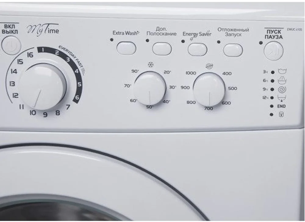 Стиральная машина INDESIT EWUC 4105 белый 4кг, 1000 об/мин, 60х33х85 см