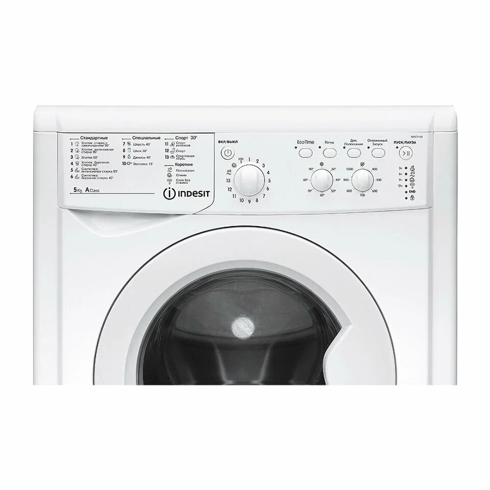 Стиральная машина Indesit IWSC 5105 5кг,1000 об/мин, 59,5x42x85 см.,белый